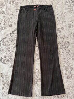 Nuna Lie Italian Brand Pinstripe Women’s Tailored Flare Pants Like New